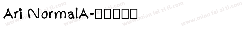 Ari NormalA字体转换